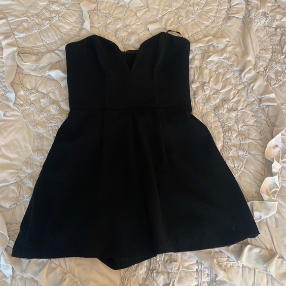 Amanda Uprichard Cherri Romper in black - Picture 3 of 5